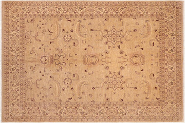 handmade Traditional Kafkaz Tan Beige Hand Knotted RECTANGLE 100% WOOL area rug 8 x 10